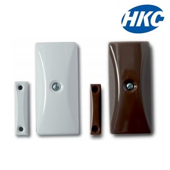 HKC Alarm Panel Inertia Shock Sensor & Contact (Reed) For Door/Window | WHITE HKCSEN-WR