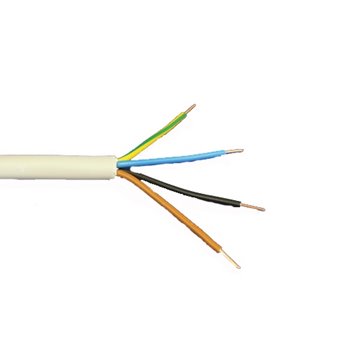 4 x 1.5mm NYM-J Industrial Electrical Cable With Blue Core (Per 1mtr)