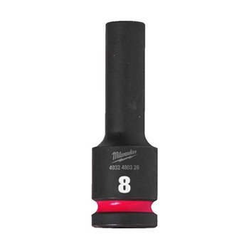 Milwaukee Hex Shockwave Socket 1/2 Deep 8mm