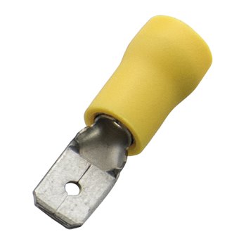 Haupa Crimp Lug Female 4-6mm Yellow Insulated Per 100 260418