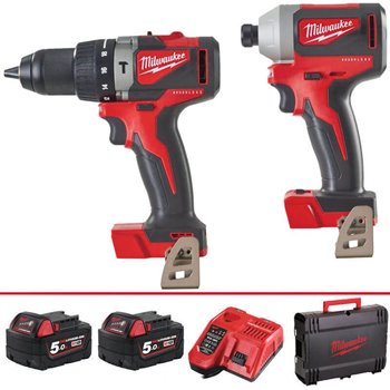 Milwaukee M18BLPD2 Drill + M18BLID2 Impact Driver