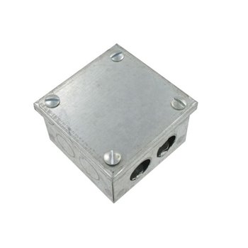 225mm x 225mm x 75mm Galvanised Knock Out Box KO99