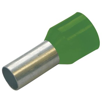Haupa Green Bootlace Ferrule 16x12mm (100 Pack)