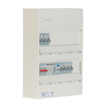 Hager Consumer Unit 2 Row 26 Module Isolator Surge SBE8101SPD