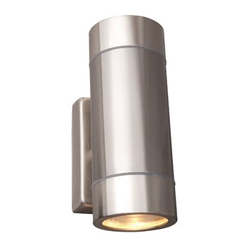 Robus Double Up & Down Wall Light Brushed Chrome GU10 35W R235-13