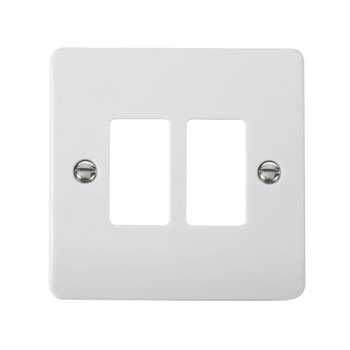 Click GridPro®1 Gang Grid plate 2 Module White CMA20402