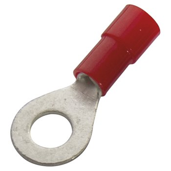 Haupa Crimp Lug Ring 1.5x4mm Red Insulated Per 100