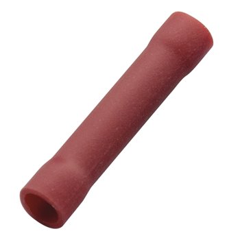 Haupa Crimp Lug Butt 0.5-1mm Red Insulated (Per 100)