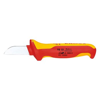 Knipex 9852 180mm Cable Knife / Cutter VDE Insulated 50mm Blade