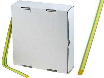 Heatshrink Minibox 25.4mm - 12.7mm 5m Box GREEN YELLOW