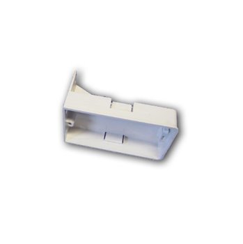 2 Gang 35mm PVC Flush Side Fixing Box / Wing Box 10117