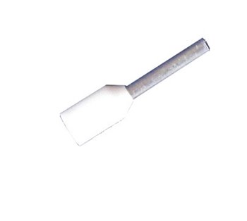 0.75mm Bootlace Ferrule White