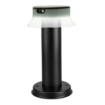 Fumagalli Felice 400 Solar Bollard Light PIR Black GLFELICE400