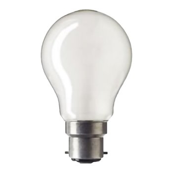 GE Pearl Rough Service Lamp 100W B22 24V 100W24VBC