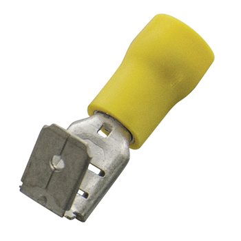 Haupa Yellow Insulated Crimp Lug Female 4-6mm Per 100 260411