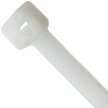 370mm x 4.8mm Cable Tie Clear/White (100 Per Pack) GT370STC
