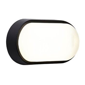 Ansell Helder Oval Light Black LED 12W AHELEDOB