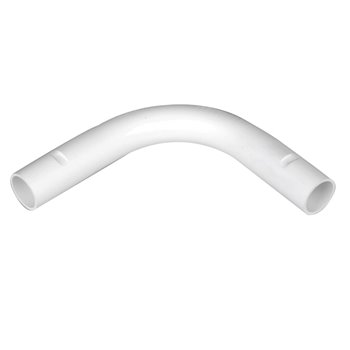 Marshall Tufflex Plain Bend 20mm pvc conduit PVCMNB2WH