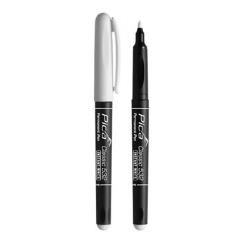 Pica 532 White Permanent Marker/Pen Thin Tip 1-2mm