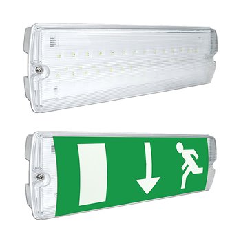 Eterna Emergency Bulkhead LED Non-Maintained 2W LEDEM3NM