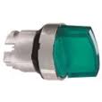 Illuminated Selector Switch 3 position Spring Return Green