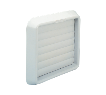 Fan Grill 150mm With Flaps White