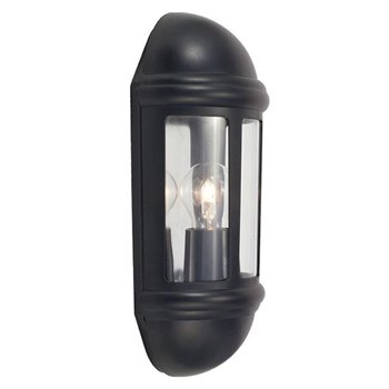 Ansell Latina Black Half Lantern Light E27 42W ALHLBL
