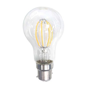 Evo light LED Filament Lamp 8W B22 Clear Dimmable Curved 300102457