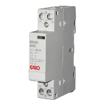 Garo 2 Pole 20 AMP Moduler Contactor Normally Closed GK20-2NC