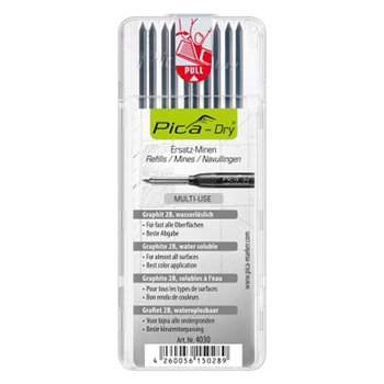 Pica DRY 4030 Refills For Ink Markers BLACK x 10