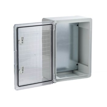 Enclosure Plastic 800x600x260 IP65 Clear Door & Baseplate