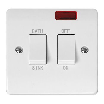 Click Curva 20DP Immersion Switch / Sink Bath Switch with Neon CCA024