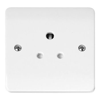 Click Curva 5A Round Pin Socket White CCA038