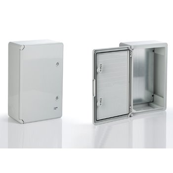 400x600x200mm Plastic Distribution Board IP65 Grey Door PLASIM PP3008
