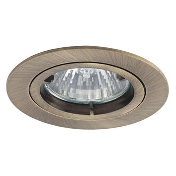 Ansell Die-Cast Downlight Antique Brass Twist-lock GU10 50W ATLDAB