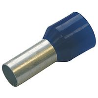 Haupa Bootlace Ferrule  2.5 x 8mm 100 Pack Blue