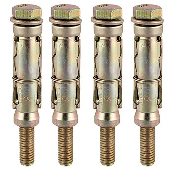 TIMco Rawl Bolt/Shield Anchor Timpak 4 Pack M6 x 10mm x 50mm 0610LSHP