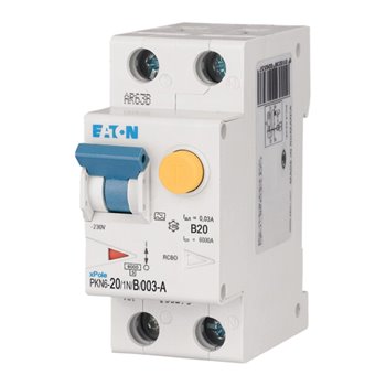 Eaton 2 Pole 20A 30mA B Curve RCBO 236667