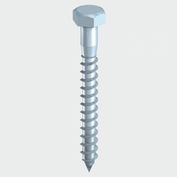 M6 x 50mm TIMpac Coach Screw BZP 10 Pack - 0650CSCP