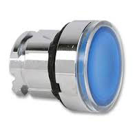 Illuminated LED Push Button Head Blue Panel Mounted ZB4 BW363 Telemecanique