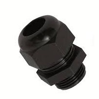Gland & Nut 20mm Black Small DCGM20BLACK (6-12mm Cable)