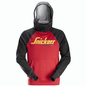 Snickers Logo Hoodie Red & Black Large 28891604LG