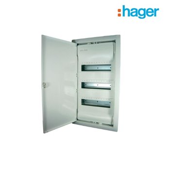Hager Recessed Consumer Unit / Distribution Board 3 Row 36 Module (3x12) IP30 VF900