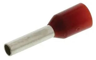 Bootlace Ferrule  1.5 X 8mm Twin 100 Pack Red