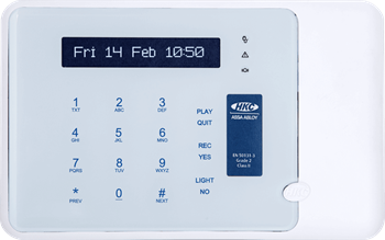 HKC Keypad With Touch Screen Panel Slim Line White