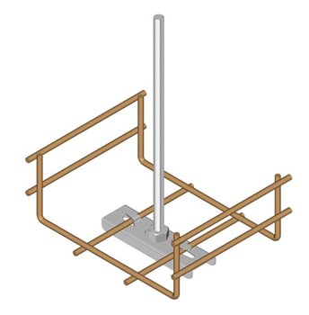 Cable Basket Twist In Central Suspension Brackets 200mm CSB2000