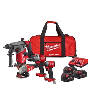 Milwaukee M18FPP4Z-503B 4 Piece Powerpack Kit