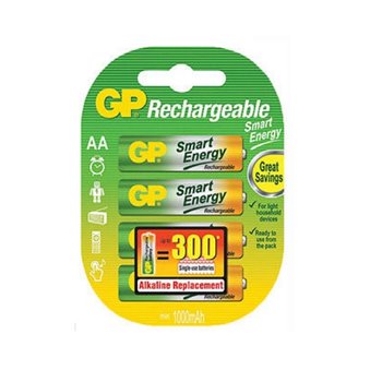 GP Smart Energy Rechargeable AA 1000mAh 4 Pack GP-145452