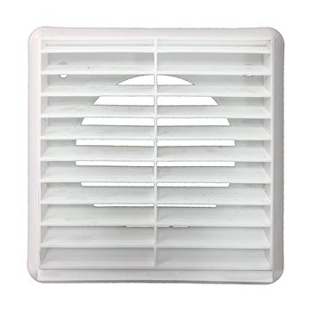 125mm Easi Vent Wall Outlet Louvered Grille With Round Spigot VKC268W