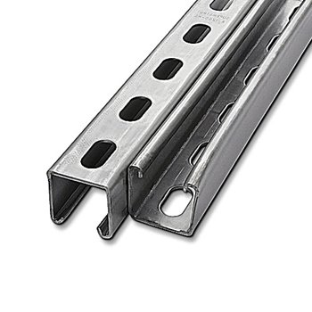 41mm X 41mm Slotted Unistrut Stainless Steel 6 Mtr Length P1000T-SS
